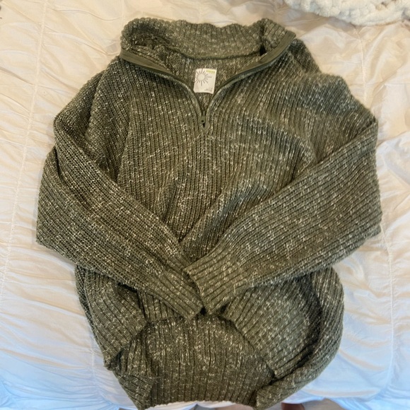 Aerie knitted oversized quarter zip - Picture 3 of 4